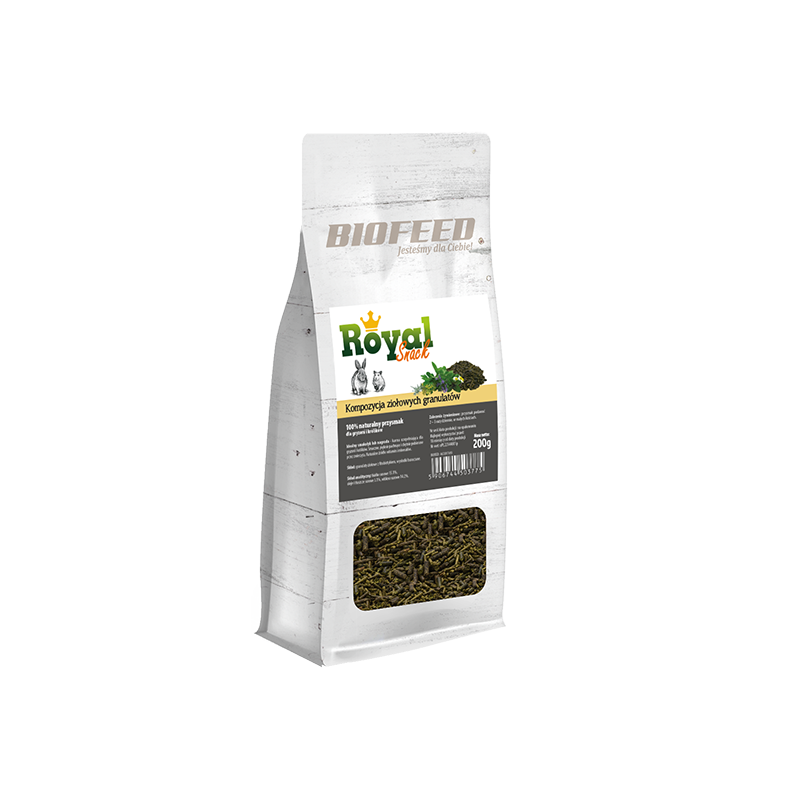 Biofeed Royal Snack - Kompozycja Ziołowych Granulatów 200G