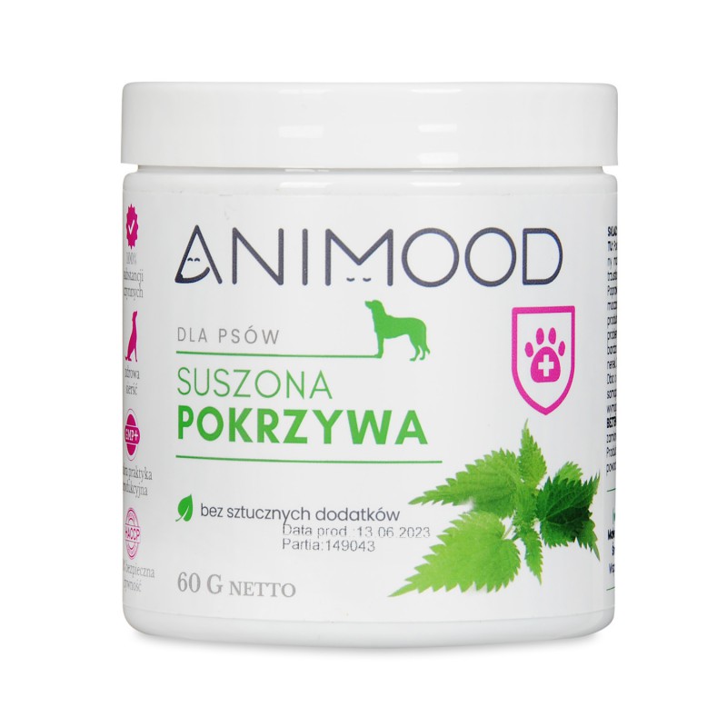 Animood Pokrzywa Suszona Dla Psa 60G