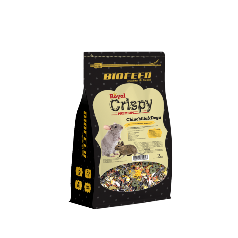 Biofeed Royal Crispy Premium Chinchilla & Degu 2Kg - Dla Szynszyli I Koszatniczek