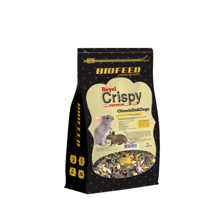 Biofeed Royal Crispy Premium Chinchilla & Degu 2Kg - Dla Szynszyli I Koszatniczek