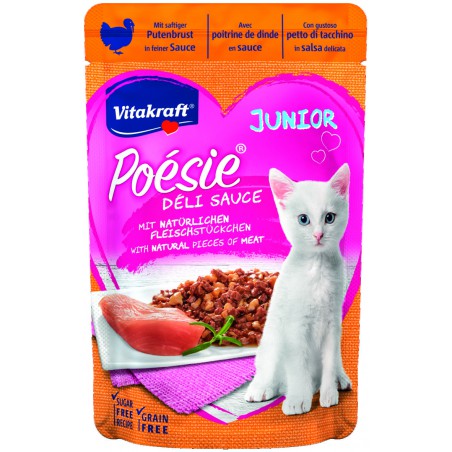 Vitakraft Poesie Deli Sauce Junior Indyk Saszetka Dla Młodego Kota 85G