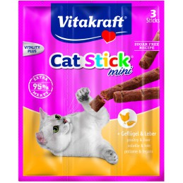 Vitakraft Cat Stick Mini Drób I Wątróbka Przysmak Dla Kota 3Szt