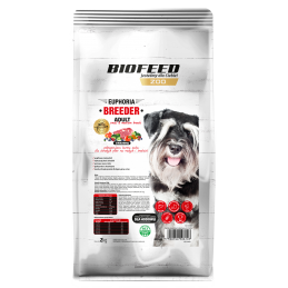 Biofeed Euphoria Breeder Adult Small & Medium Dla Dorosłych Psów Małych I Średnich Ras Z Wołowiną 2Kg