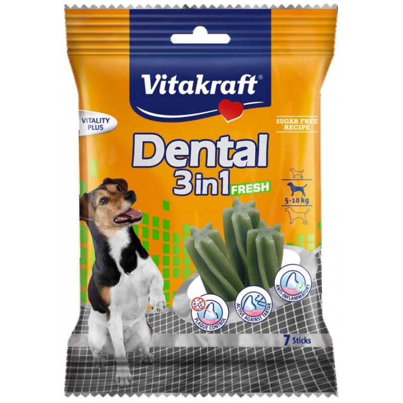 Vitakraft Dental 3W1 Fresh S Przysmak Dla Psa 120G