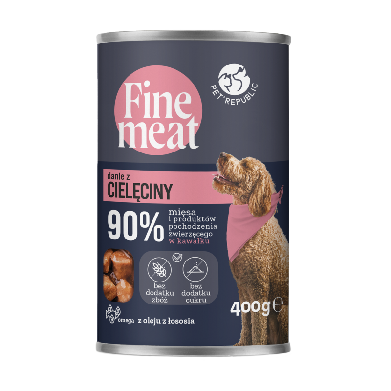 Finemeat Karma Dla Psa, Kawałki Cielęciny W Sosie 400G [Fm002 P]