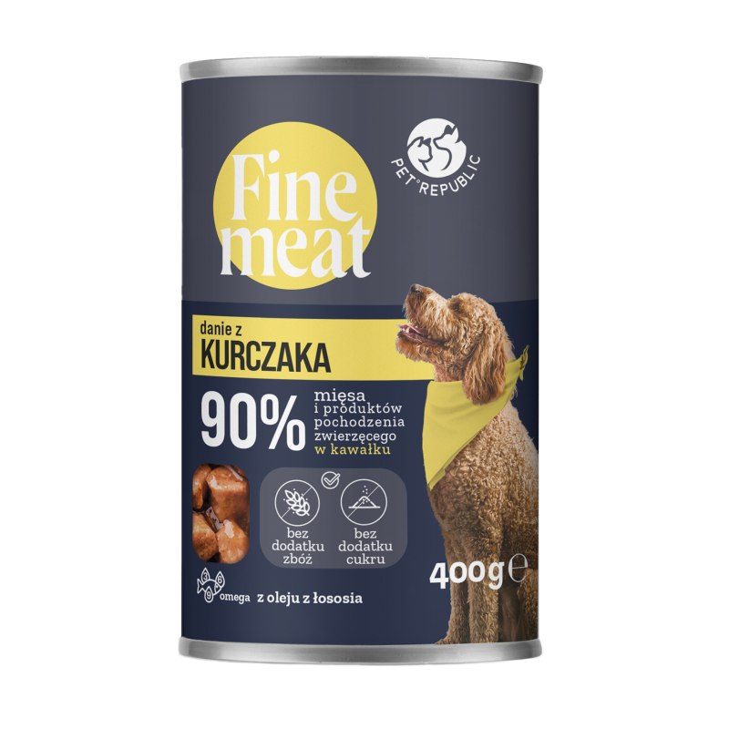 Finemeat Karma Dla Psa, Kawałki Kurczaka W Sosie 400G [Fm003 P]