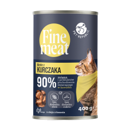 Finemeat Karma Dla Kota, Kawałki Kurczaka W Sosie 400G [Fm007 P]