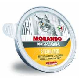 Morando Pro Kot Sterilized Miseczka Z Kurczakiem I Indykiem 85G