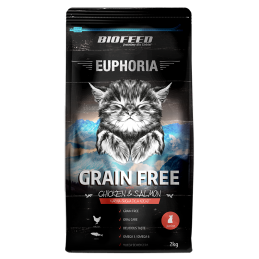 Biofeed Euphoria Junior Cat Grain Free Dla Kociąt Z Kurczakiem I Łososiem 2Kg