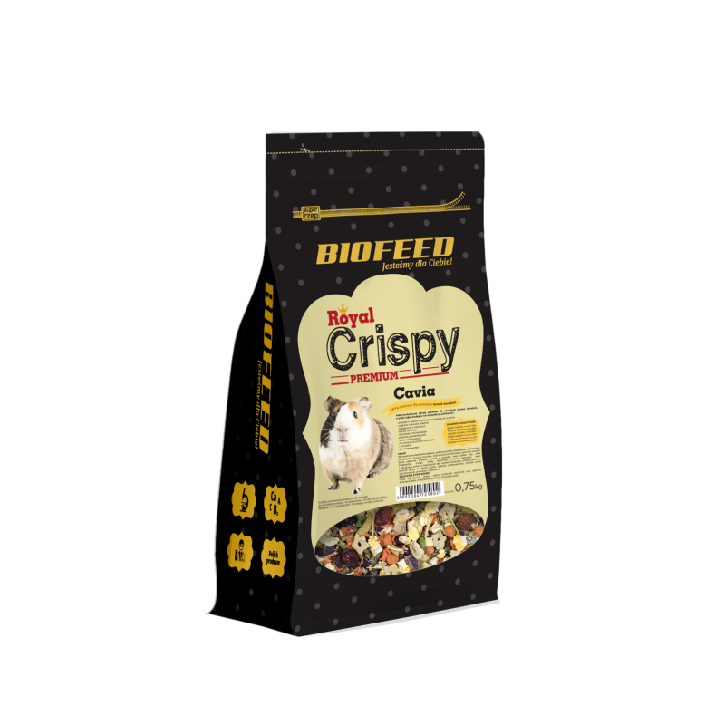 Biofeed Royal Crispy Premium Cavia 750G - Dla Świnek Morskich