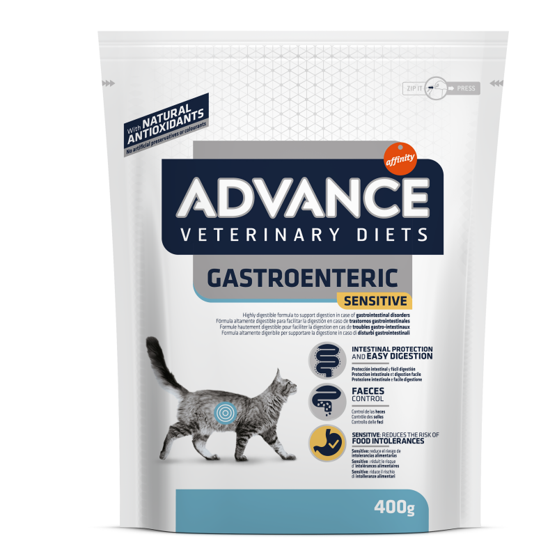 Advance Diet Gastroenteric Sensitive - Sucha Karma Dla Kotów Z Wrażliwością Pokarmową 400G [928228]