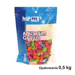 Żwirek Do Akwarium Happet Fluor Żółty 0.7Cm 0.5Kg