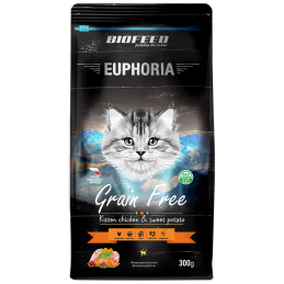 Biofeed Euphoria Kitten Grain Free Dla Kociąt Z Kurczakiem I Słodkim Ziemniakiem 300G