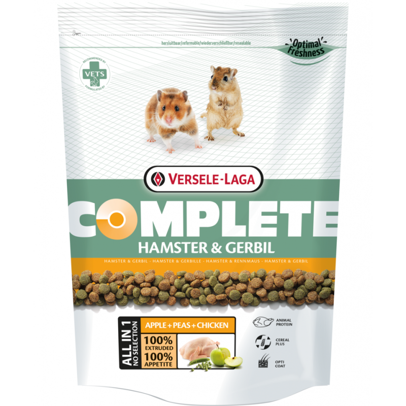 Versele Laga Hamster & Gerbil Complete - Ekstrudat Dla Chomików I Myszoskoczków 500G