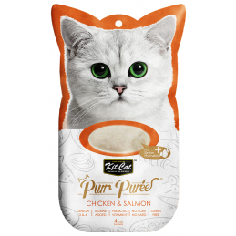 Kit Cat Purrpuree Chicken & Salmon (Kurczak & Łosoś) [Kc-874] 4X15G