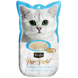 Kit Cat Purrpuree Chicken & Smoked Fish (Kurczak & Wędzona Ryba) [Kc-898] 4X15G