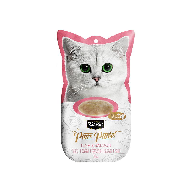 Kit Cat Purrpuree Tuna & Salmon (Tuńczyk & Łosoś) [Kc-836] 4X15G