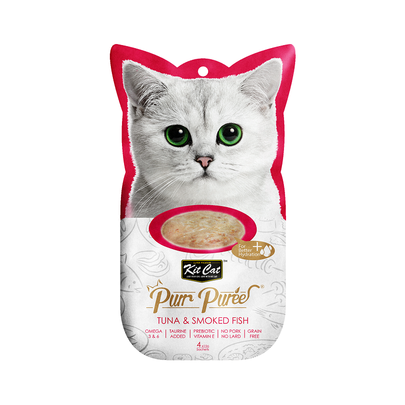 Kit Cat Purrpuree Tuna & Smoked Fish (Tuńczyk & Wędzona Ryba) [Kc-850] 4X15G