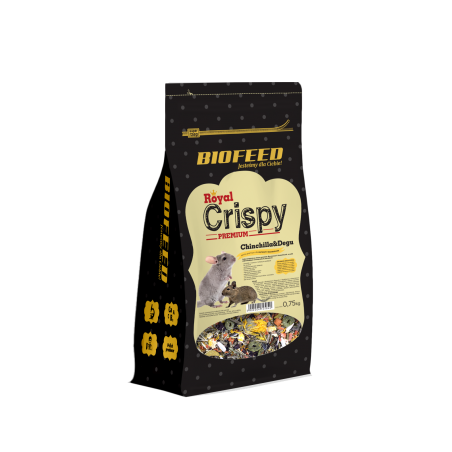 Biofeed Royal Crispy Premium Chinchilla & Degu 750G - Dla Szynszyli I Koszatniczek