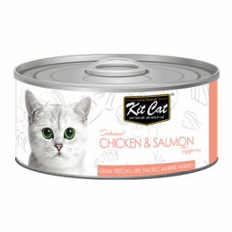 Kit Cat Chicken & Salmon (Kurczak Z Łososiem) [Kc-2166] 80G