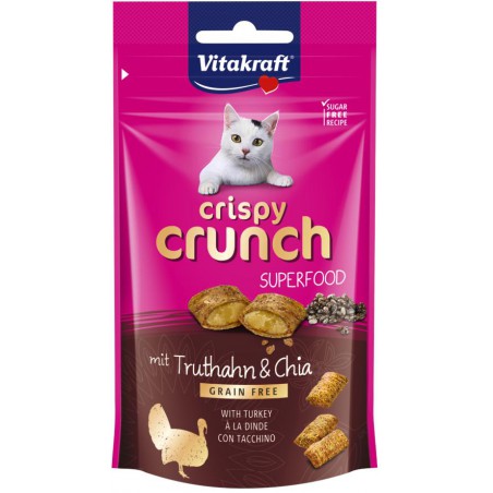 Vitakraft Crispy Crunch Przysmak Dla Kota, Indyk I Chia 60G