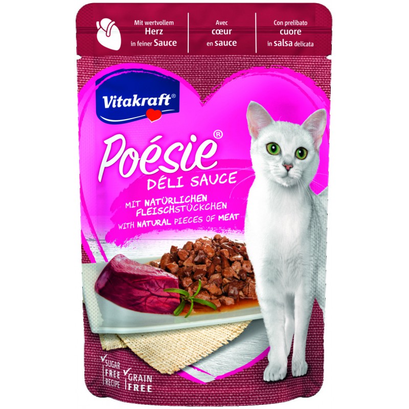 Vitakraft Poesie Deli Sauce Serca Saszetka Dla Kota 85G