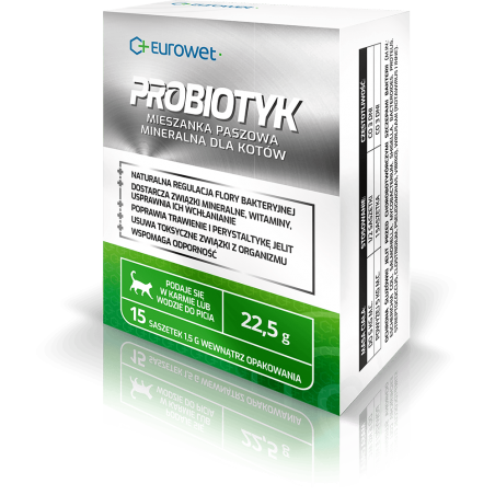 Eurowet Probiotyk Dla Kotów 15X1,5G