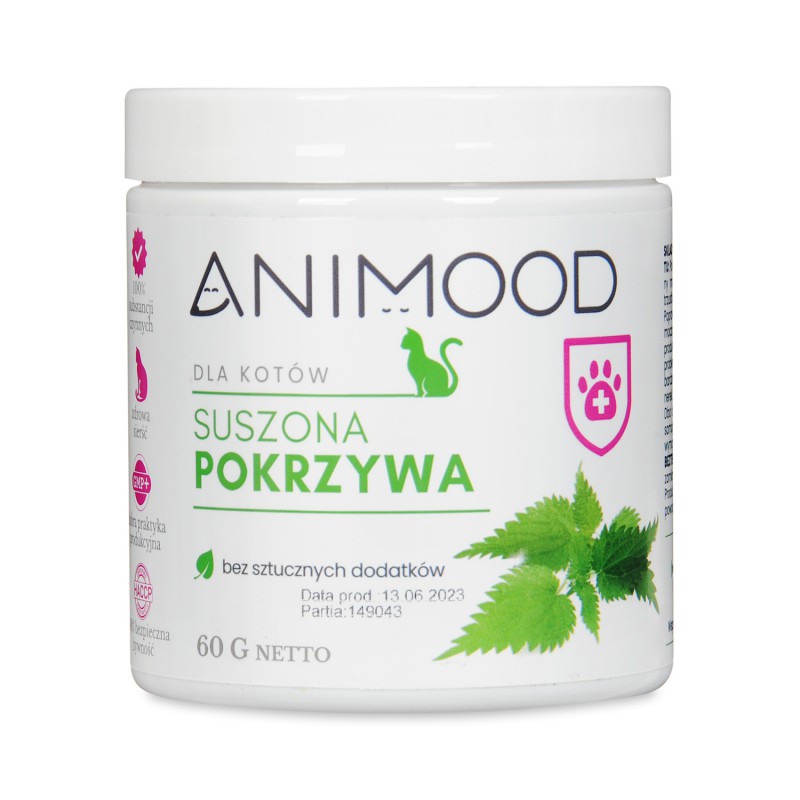 Animood Pokrzywa Suszona Dla Kota 60G